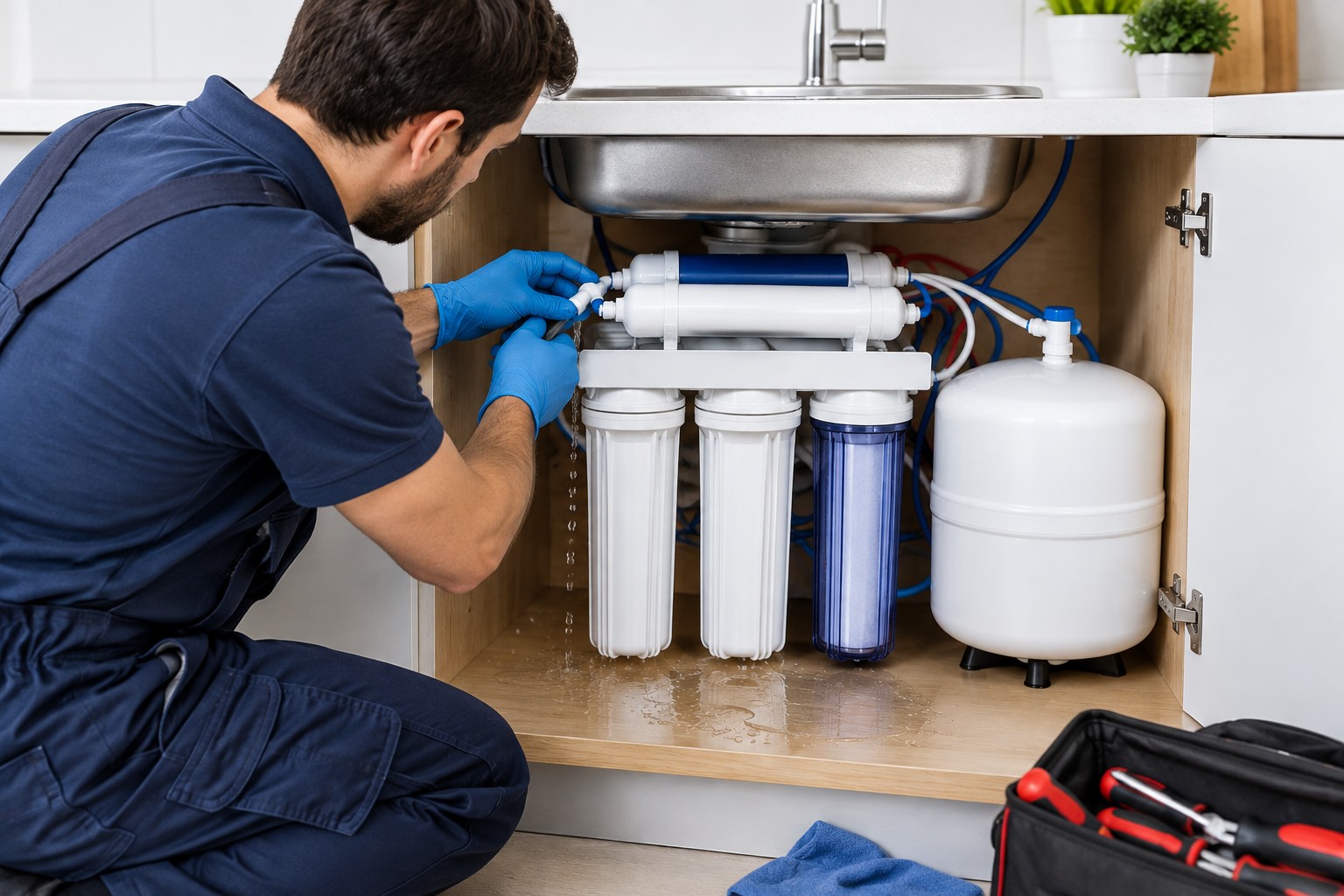 Fugas de agua, ruidos y falta de flujo: Guía de averías frecuentes en tu ósmosis inversa