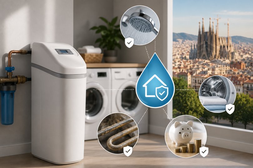 Imagen representativa de: ¿Mucha cal en Barcelona? Cómo un descalcificador doméstico protege tu hogar y reduce tus facturas