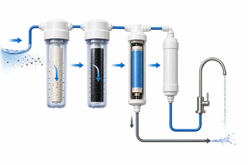 Imagen de: ¿Para qué sirven los filtros de una ósmosis? Cómo trabaja cada filtro para purificar el agua
